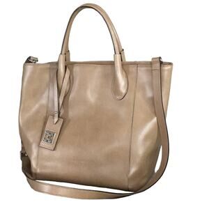 EUC Coccinelle Italy Supple Leather Carry All Roomy Tote Handbag AUTHENTIC